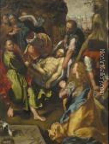 Lasepoltura Di Cristo Oil Painting - Federico Fiori Barocci
