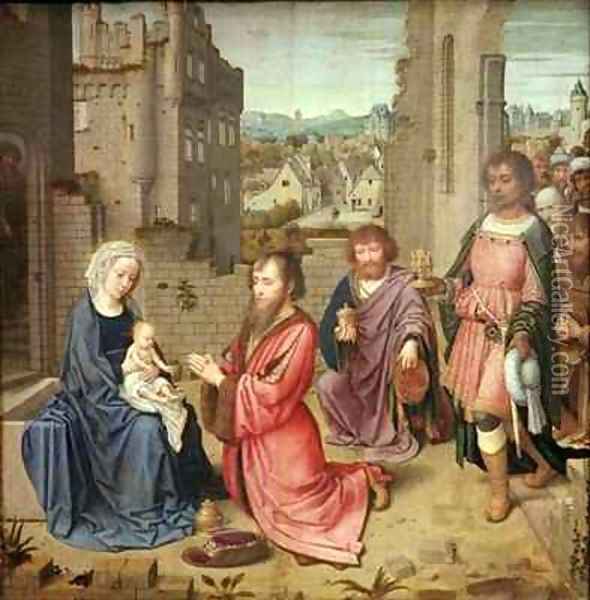 Adoration of the Kings Oil Painting - Gerard David