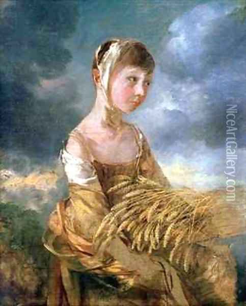 Miss Gainsborough Gleaning Oil Painting - Thomas Gainsborough