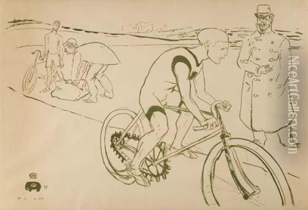 Cycle Michael Oil Painting - Henri De Toulouse-Lautrec