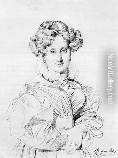 Madame Louis François Godinot, born Victoire Pauline Thiolliere de L'Isle Oil Painting - Jean Auguste Dominique Ingres