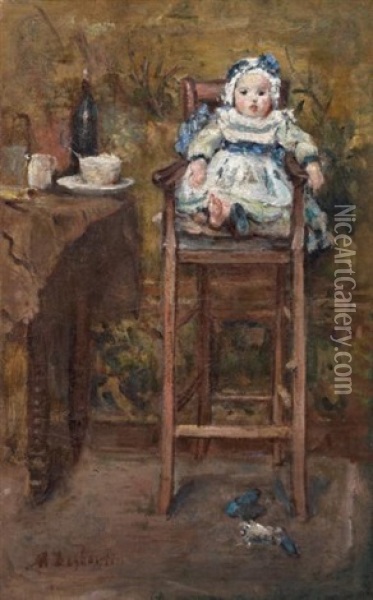 Le Repas De L'enfant Oil Painting - Marcellin Gilbert Desboutin