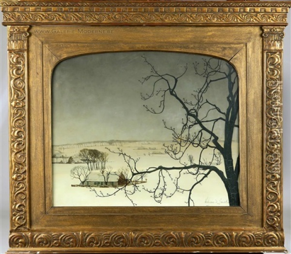 Paysage D'hiver Oil Painting - Valerius De Saedeleer