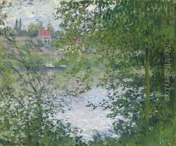 A travers les arbres, AZle de la Grande Jatte Oil Painting - Claude Oscar Monet