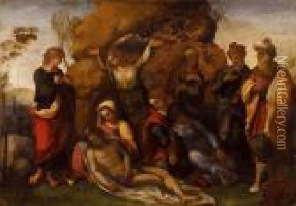 La Deposizione Oil Painting - Correggio, (Antonio Allegri)