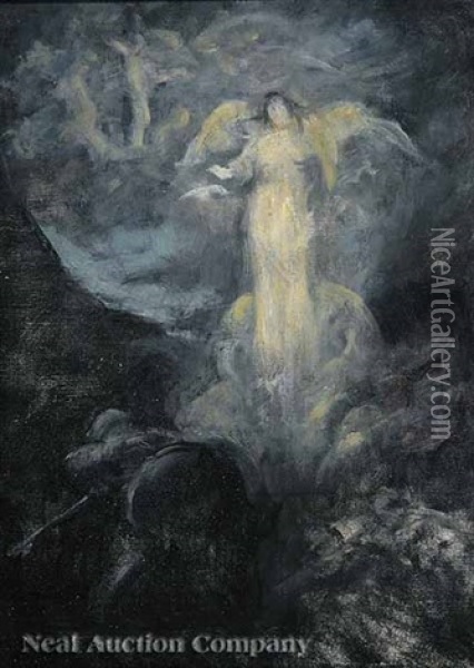 The Angel Of Golgatha Oil Painting - Douglas Volk