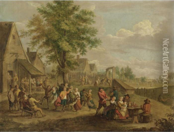 Festa Paesana Oil Painting - Thomas Van Apshoven