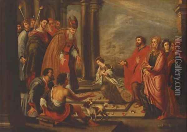 The Presentation of the Virgin Oil Painting - Sir Peter Paul Rubens