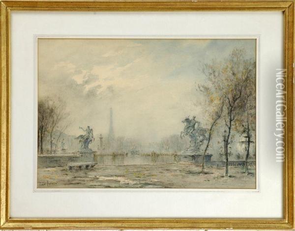 Parisian Scene Oil Painting - Henri Louis Foreau