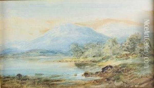 Middle Lake, Killarney Oil Painting - Alexander Williams