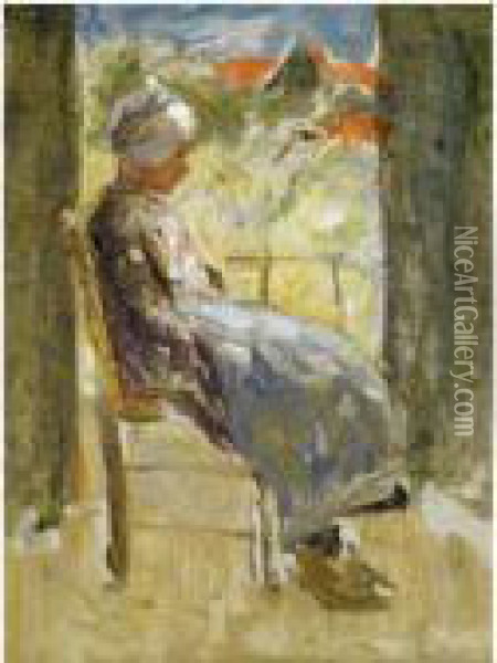Resting In The Shade Oil Painting - Robert Gemmell Hutchison