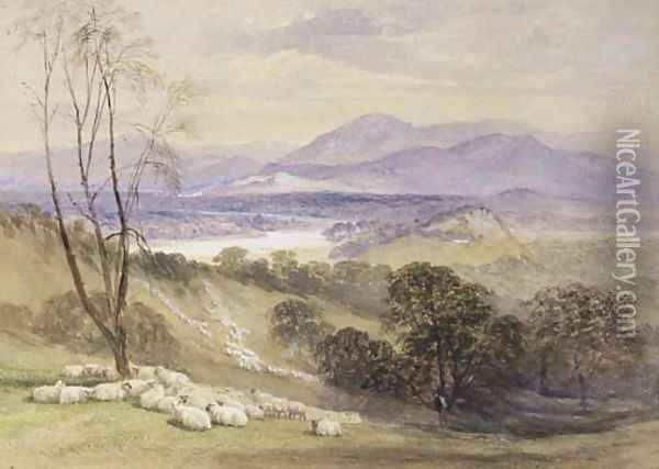 The Upper Goulburn, Victoria Oil Painting - John Skinner Prout