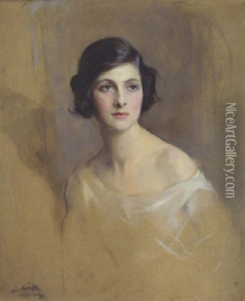Portrait Of Lady Rachel Cavendish, Later Viscountess Stuart Of Findhorn, O. B. E. Oil Painting - Philip Alexius De Laszlo