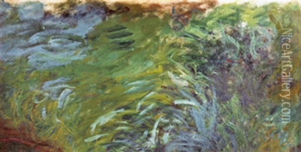 Herbes Aquatiques Oil Painting - Claude Monet