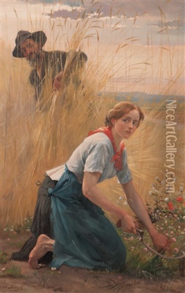 Le Rodeur Oil Painting - Auguste Bourotte