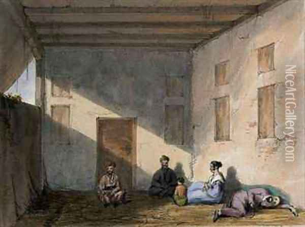 Prison Scene Oil Painting - Lieutenant Vincent Eyre