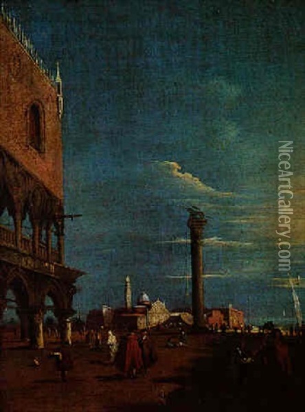 Vue De La Place Saint-marc Oil Painting - Giacomo Guardi