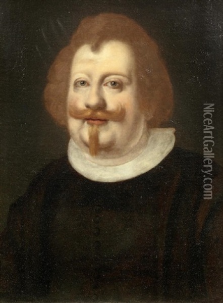 Portrait Of Paolo Giordano Orsini, Bust-length Oil Painting - Ottavio Maria Leoni