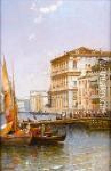 Grand Canal, Venice Oil Painting - Arthur Joseph Meadows