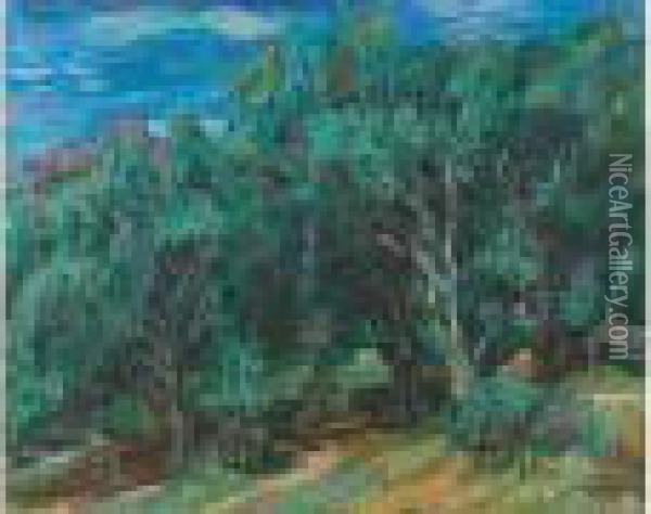 Paysage De Provence, Les Oliviers Oil Painting - Henri Epstein