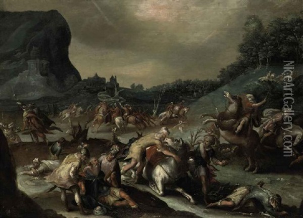 The Conversion Of Saint Paul Oil Painting - Pauwels Casteels