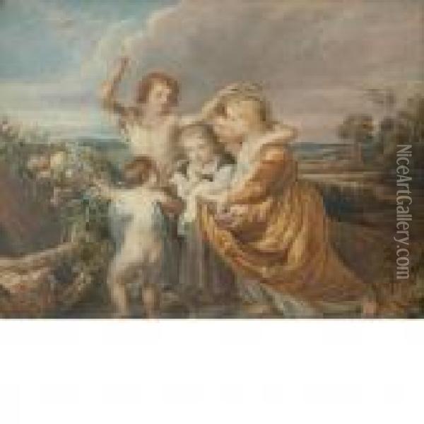 Allegory Of Marriage Oil Painting - Peter Paul Rubens