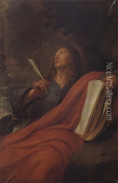 Der Evangelist Johannes Oil Painting - Godfried Maes
