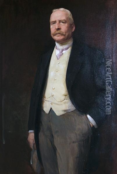 Portrait Of Major Albert Gybbon Spilsbury Oil Painting - Torfrida Gray