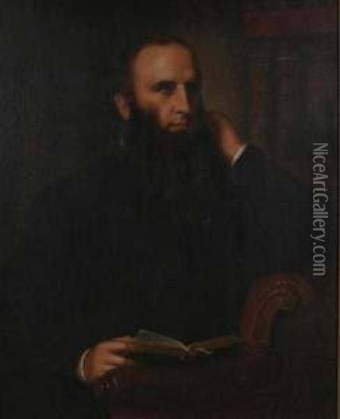 Portrait Of H. Lucock Oil Painting - Guido Schmitt