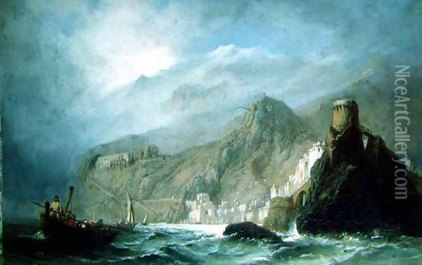 Rocky Bay Oil Painting - William Clarkson Stanfield