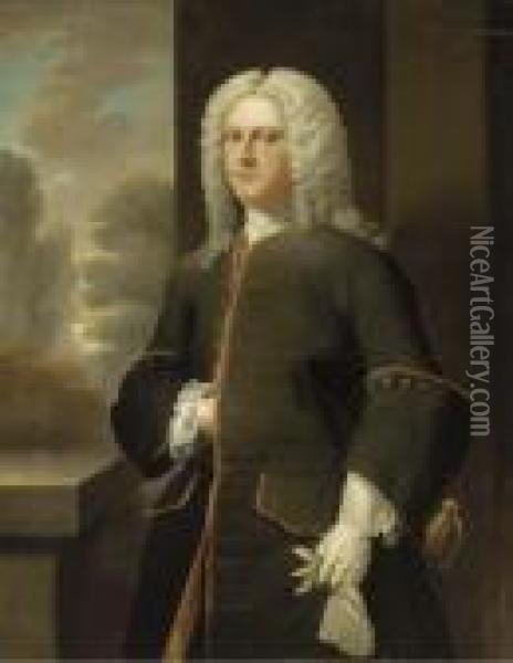 Portrait Of Sir Cholmeley Dering Oil Painting - Michael Dahl