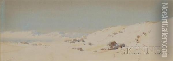 Desert Sands Oil Painting - Augustus Osborne Lamplough