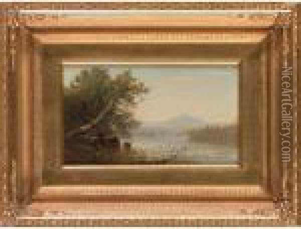 Sawyer's Pond Oil Painting - Alfred Thompson Bricher
