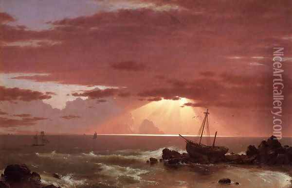 The Wreck Oil Painting - Frederic Edwin Church
