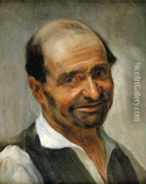 Homme Souriant Oil Painting - Luis Graner Arrufi