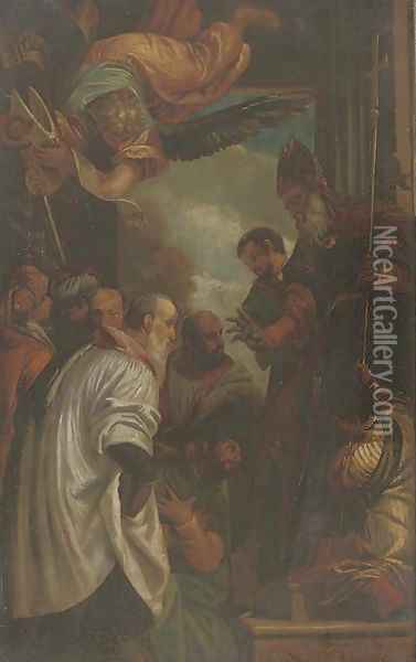 The Consecration of Saint Nicholas of Myra Oil Painting - Paolo Veronese (Caliari)