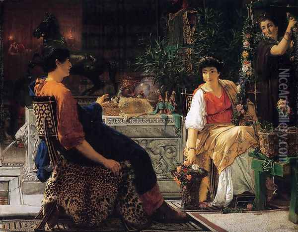 Preparations for the Festivities Oil Painting - Sir Lawrence Alma-Tadema