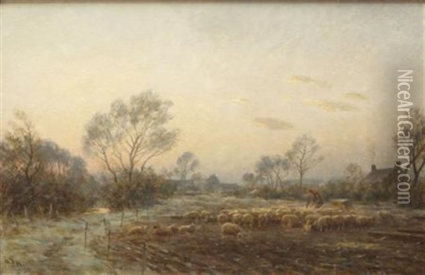 A Winter Morning, East Lothian Oil Painting - William Darling MacKay