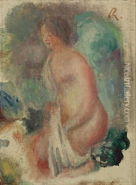 Baigneuse Oil Painting - Pierre Auguste Renoir