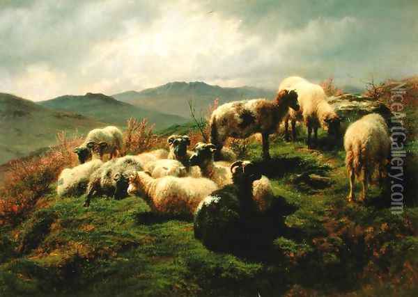 Sheep in the Highlands 1856 Oil Painting - Rosa Bonheur