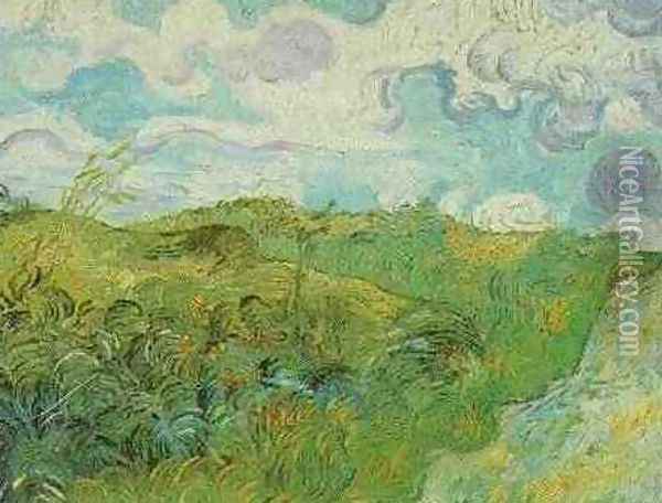 Green Wheat Fields Oil Painting - Vincent Van Gogh