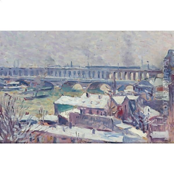 La Seine Oil Painting - Maximilien Luce