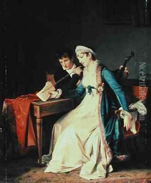 The Music Lesson Oil Painting - Baron Francois Gerard