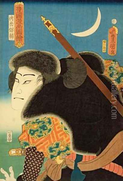 Kabuki Actor Oil Painting - Utagawa Kunisada