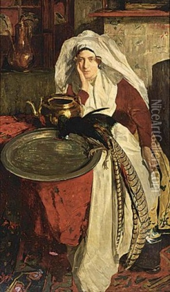 A Woman In Regional Costume Oil Painting - Willem Matthijs Maris