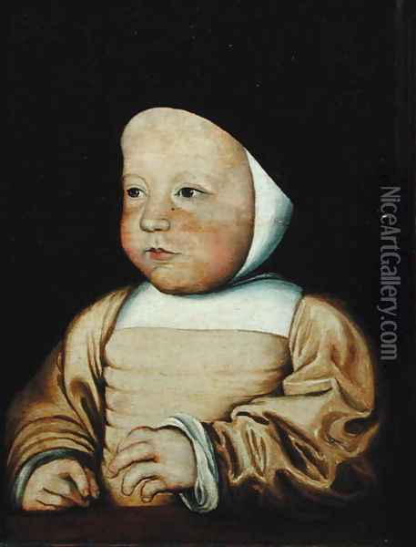 Portrait of Charles de France (1522-45) Duc d'Angouleme, c.1524 Oil Painting - Anonymous Artist