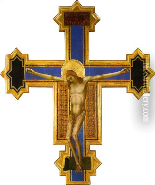 Cucifix Oil Painting - Ugolino Di Nerio (Da Siena)
