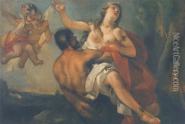 Nessus And Deianeira Oil Painting - Sebastiano Ricci