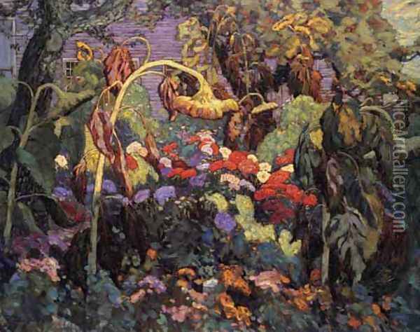 Tangled Garden Oil Painting - James Edward Hervey MacDonald