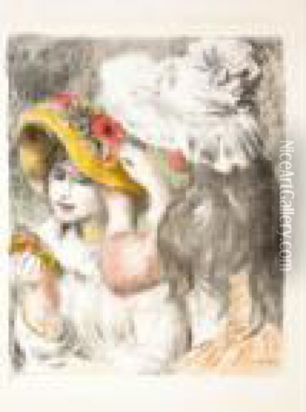 Le Chapeau Epingle 2eme Planche (d., S.30) Oil Painting - Pierre Auguste Renoir